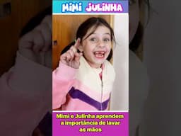 Mimi e Julinha aprende a lavar a mão #shorts #crianç #criança  #educacional #lavarasmaos