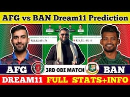 AFG vs BAN Dream11 Prediction|AFG vs BAN Dream11|AFG vs BAN Dream11 Team|