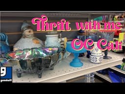 GOODWILL OC California thrift shop with me for awesome vintage haul, decor, and useful items