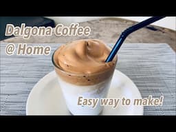 DIY refreshing coffee milk drink | DALGONA COFFEE TUTORIAL REALSOUND