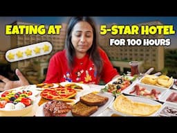 Eating at 5 STAR HOTEL for 100 Hours | ft @AetasLumpiniHotel