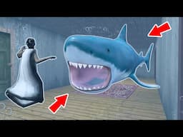 Granny vs Great White Shark vs Underwater Monster - funny horror animation (p.340)