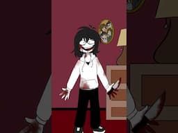 JEFF THE KILLER MOSTRANDO SU NUEVO LOOK A SUS PAPÁS NATES DE 💀 #creepypasta #jeffthekiller