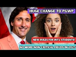 😳 Shocker! No More PGWP For Non-Critical Fields | New Rules For Int'l Students | IRCC