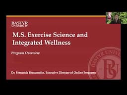 Master of Science in Exercise Science and Integrated Wellness