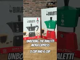 Unboxing The Bialetti Moka Express 3 Cup And 6 Cup #coffee #moka #shorts