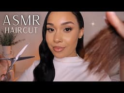 ASMR Hair Salon Experience 🥥 Hair Treatment, Shampoo and Haircut with Real Hair Roleplay