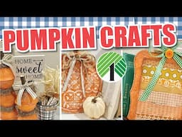 EASY (Pumpkin) Dollar Tree FALL Crafts | Farmhouse DIY Decor