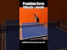 How to do a pendulum serve with sidespin and topspin