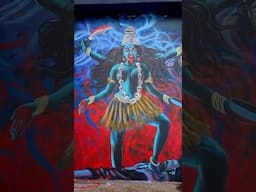 Hi everyone..have a look what we have done at Bhootnath Kali mandir walls…  #kali #graffitiart