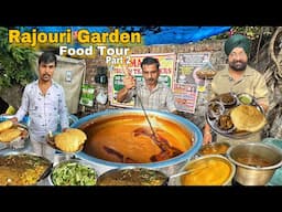 Top 5 Famous street food in Rajouri garden  | Chole bathure  , rajma chawal , luchi , Tandoori rice