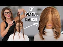 DIY Layered Ponytail Cut Tutorial VS Professional Hairstylist