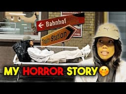 I really thought HE WILL HURT ME! | Slept in a Train Station in Germany #Rubeautitravel