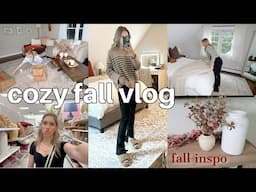 COZY FALL VLOG | shop & decorate with me, fall haul, cozy dinner, sister day + more