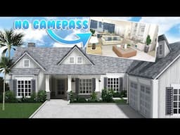 (no gamepass) realistic coastal house + interior | ROBLOX Bloxburg