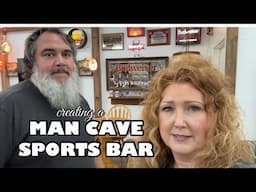 CREATING A MAN CAVE \ SPORTS BAR SPACE IN A GARAGE