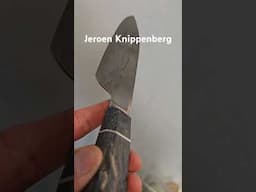 Another Jeroen Knippenberg blade. A tall Petty or a short Santoku, who cares? He uses it himself.