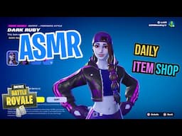 ASMR Fortnite NEW Dark Ruby Skin! Daily Item Shop 🎮🎧 Relaxing Whispering 😴💤