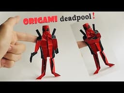 Origami Deadpool, step by step tutorial