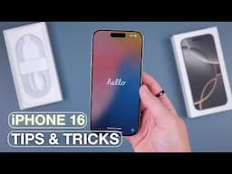 How to use iPhone 16 (Pro) + Tips/Tricks!