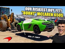 We Bought a Salvage McLaren 650s at Auction with MYSTERY “Fire Damage” CHEAP!