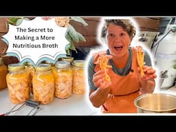 The Secret to Making Highly Nutritious Chicken Broth and Canning Chicken.