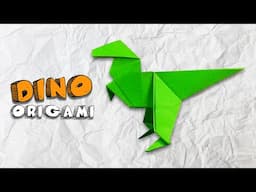 How To Make an Easy Origami Dinosaur