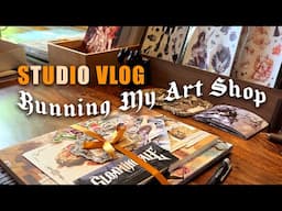 ✿ ONE WEEK as a Full Time Independent Artist - Vlog // Artbook shop orders fulfillment