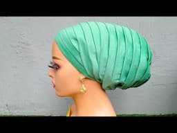 how to make pleated turban beginner's #howto #diy #fashion #youtubevideo