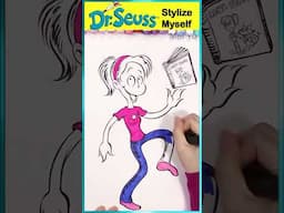 Stylize Myself in Dr. Seuss Art Style #meiyu #artchallenge #artshorts