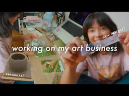 Artist diaries: Planning a shop update, new designs, starting ceramics? ❤️ Studio vlog