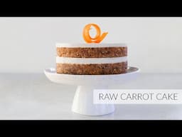 Raw Layered CARROT CAKE with frosting | Taste Taste