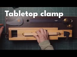 Tabletop clamp for small pieces