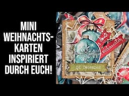 Mini Weihnachtskarten mit tuck spot - inspiriert durch EUCH! Einfach & schnell gemacht!