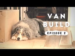 Van Build Progress! Bed, Ceiling, Desk, & Testing the Waggle Pet Monitor | Build Ep. 2