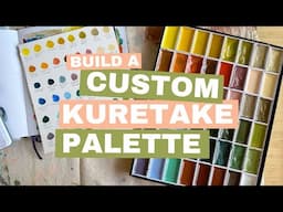 building a custom kuretake gansai tambi palette (a bit chatty then quiet)