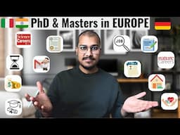 PhD & Masters in EUROPE | GERMANY | How To Start Applications From Scratch | Complete Guide (Hindi)