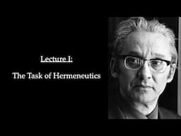 Philosophical & Theological Hermeneutics - Paul Ricoeur (1973)