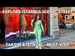 Explore Taksim Square and Istiklal Street: Istanbul’s Vibrant Heart 4K Walking Tour