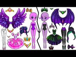 My little pony EG Ballerinas Blind  bags Nice vs Evil- Twivine Pinkamena Flutterbat -MLP Paper craft