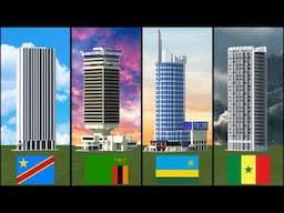 I built the TALLEST Building from EVERY AFRICAN COUNTRY in Minecraft! Part 1 (#54 - #25)