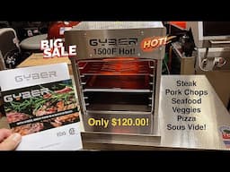 Review of The GYBER Infrared 1500F Hot Propane Grill! / Perfect for Searing! / Only $120.00!