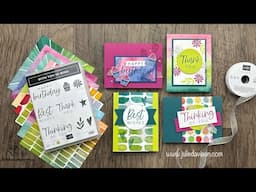 *LIVE* Julie's Stamp Set SNEAK PEEK + Stampin' Up! Seasonal Sale Project Ideas