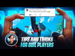 Free Fire Tips & Tricks For Girls Players 🫅🏻☠️ For Dangerous Gameplay & More Headshots 💀!!