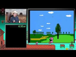 NES Open Tournament Golf (Japan Course) speedrun in 13:45 by Arcus