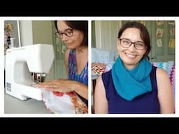 Sewing a Cross Stitch Cushion & Knitted Cowl 13th August 2024 Slow Summer Crafting Vlog