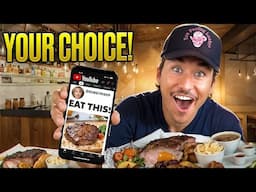 Letting My Subscribers Decide Where I Eat For 24 Hours...