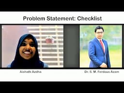 Problem Statement: Checklist