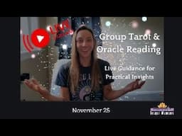 Group Tarot & Oracle Reading: Live Guidance with Jacqui Mancuso for Practical Insights