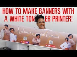 Making 52in Banners with My iColor 650 White Toner Printer! | So Versatile & Fast!  The Best Printer